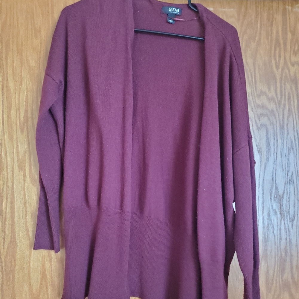 Wine colored cardigan